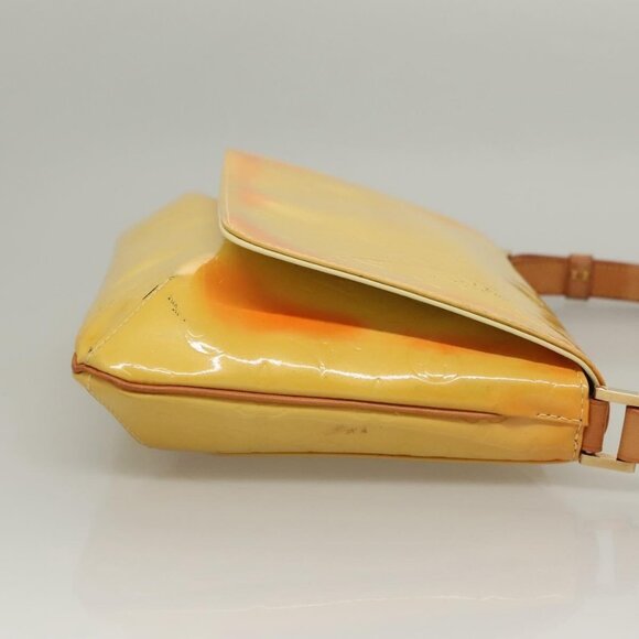 LOUIS VUITTON Monogram Vernis Thompson Street Bag Yellow M91071 LV Auth BA4453 - Picture 5 of 16